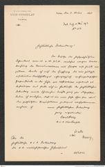 k.k. naturhistorisches Hofmuseum, Intendanzakten 1885-1896 (Hauer), Aktenzahl Z.123/1893, Seite 1